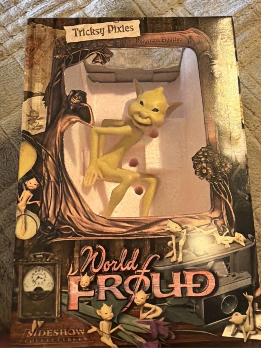 Tricksy Pixies Yellow Figurine - World of Froud Collectible